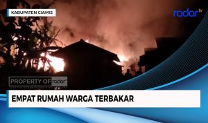 Lupa Mematikan Tungku Saat Merebus Lontong, Empat Rumah di Ciamis Ludes Terbakar