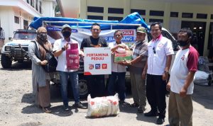 Hiswana Migas dan Pertamina Salurkan Bantuan Bagi Korban Bencana Garut Selatan