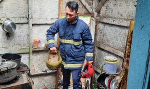 Kompor Ditinggal Menyala, Rumah Warga Desa Cilawu ini Kebakaran