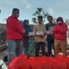 DPC PDI Perjuangan Garut Bersama Pemdes Cikajang Akan Gotong Royong Bangun Tiga Rumah yang Ludes Terbakar