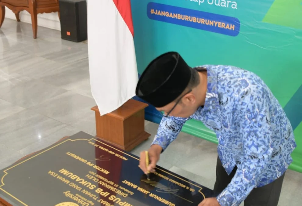 Resmikan Kampus IPB University Sukabumi, Ridwan Kamil: Bagian Cetak Biru SDM Jabar