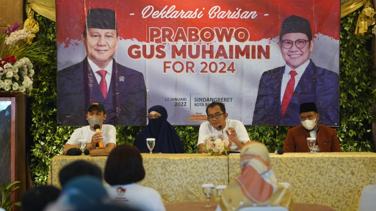 Prabowo - Muhaimin Didorong Maju di Pilpres 2024