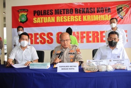 Pengedar Narkoba di Kota Bekasi Berhasil Ditangkap, Terancam Hukuman Penjara 20 Tahun