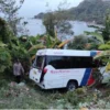 Bus Pariwisata Terguling ke Jurang di Cilegok, Satu Penumpang Tewas