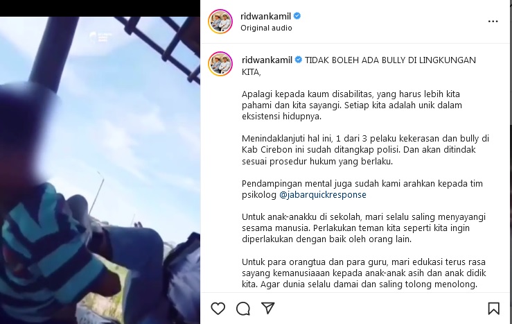 Geger, Bullying Anak SLB Oleh 3 Pelajar SMA di Cirebon, Ridwan Kamil Turun Tangan