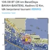 Gempa di Banten, Warga Cianjur Ikut Juga Rasakan Goyangan dalam Hitungan Detik