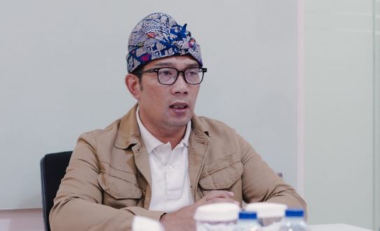 Gubernur Jawa Barat Ridwan Kamil saat menutup Rapat Koordinasi Nasional BPD 2022, secara virtual di Bali, Kamis 10 November 2022.-Biro Adpim Jabar-