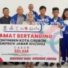 Kontingen selam Kota Cirebon sebelum berangkat ke Porprov Jabar 2022 di Kabupaten Garut. Foto:-Humas KONI Kota Cirebon-