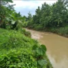 Kondisi Sungai Cikembang yang menggerus tanah milik warga