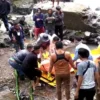 sesosok mayat laki-laki ditemukan di sungai CIlayung Kecamatan Bayongbong Kabupaten Garut