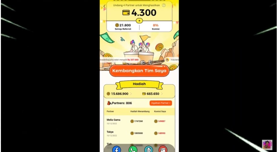 Cara Menghasilkan Uang dengan Bermain Game Wild Cash Hingga 500 Ribu (foto screenshoot chanel youtube Chann Gratis)