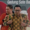 Gubernur Jawa Barat, Ridwan Kamil ketika mengikuti acara pelantikan Pimpinan Daerah Kolektif (PDK) Kosgoro 1957 Jabar di Gedung Sate, 27 November 2022.