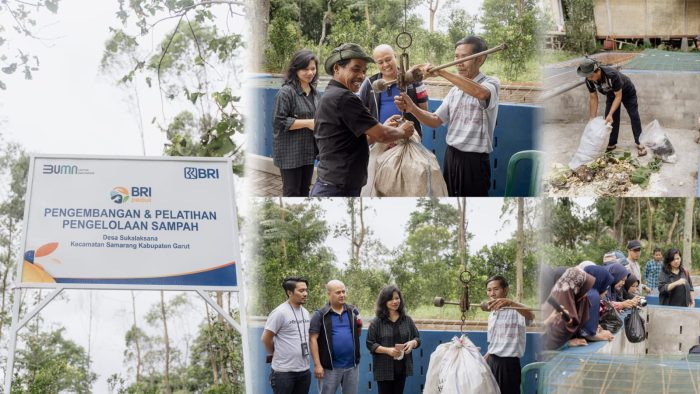 BRI Fasilitasi Pelatihan dan Sarana Pengelolaan Sampah di Desa Sukalaksana Garut