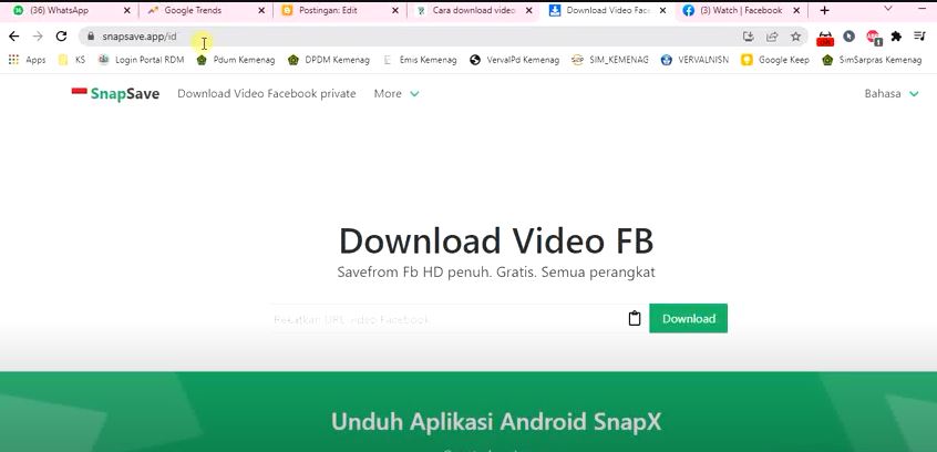 Tips Mudah Download Video Fb Tanpa Aplikasi