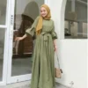 Baju Hijau Daun Cocok dengan Jilbab Warna Olive ( foto shopee.co.id)