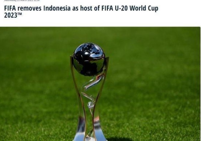FIFA Coret Indonesia Jadi Tuan Rumah Piala Dunia U-20