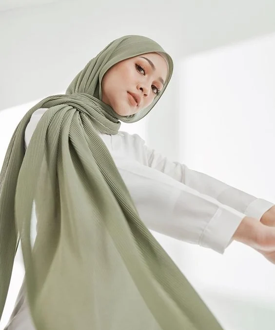 Gaya Hijab Yang Bisa Kalian Coba Untuk Lebaran (foto pinterest)