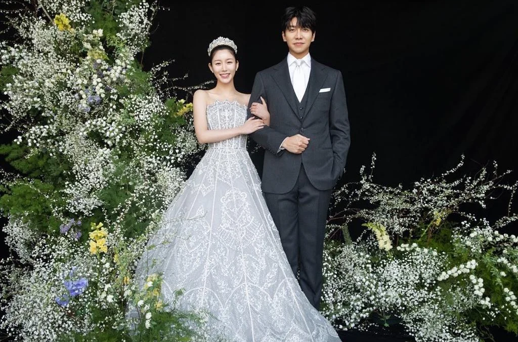 Moment Pernikahan Lee Seung Gi dan Lee Da In, Bucinnya Seperti Drama Korea Sungguhan (foto twitter)