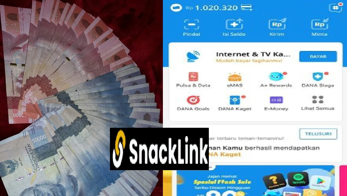 Cara Daftar Situs Snacklink Dapatkan Saldo DANA Langsung Rp20.000