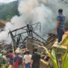 Rumah warga di Desa Panyindangan Kecamatan Cisompet ludes terbakar