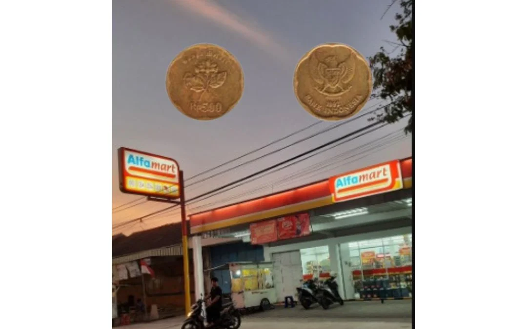 Uang Koin Kuno Rp500 Bergambar Bunga Melati Dapat Borong Alfamart