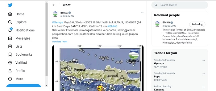 Gempa Bantul Kagetkan Warga Tarogong dan Samarang