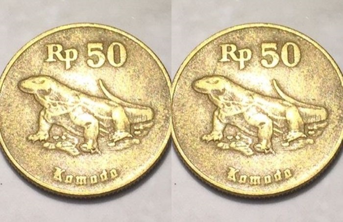 Uang Koin Kuno Rp50 Gambar Komodo Diburu Kolektor, Hubungi Kontak Kolektor Ini