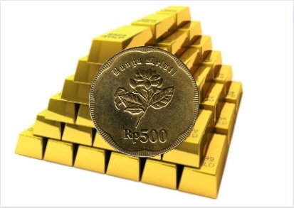 Koin kuno Rp500 Melati emas mempunyai keunikan