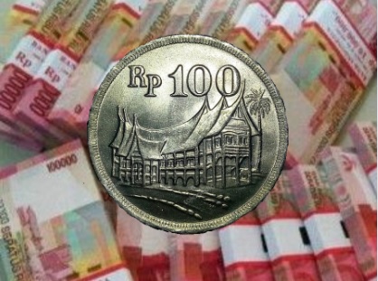 Koin kuno Rp100 Rumah Gadang tahun 1973 salah satu koin yang banyak dicari kolektor.