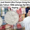 Buruan Jual Kesini Jika Punya Uang Koin Rp25 Buah Pala Tahun 1996 seharga Rp100 Juta Per Keping
