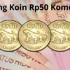 Keunikan Uang Koin Rp50 Komodo Yang Di Hargai Sampai Rp50 Juta