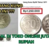 Uang Kuno Rp50 Tahun 1971 Ini Harganya Rp1.250.000 di Toko Online
