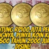 Untung Rp100 Juta Per Kepingnya, Punya Koin Kuno Rp500 Tahun 2000 Jual Disini!