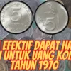 Cara Efektif Dapat Harga Tinggi untuk Uang Koin Rp5 Tahun 1970, Auto Sultan