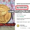 Uang Logam Kuno Rp500 Bunga Melati Dijual Rp1 Juta Per Keping di Tokopedia