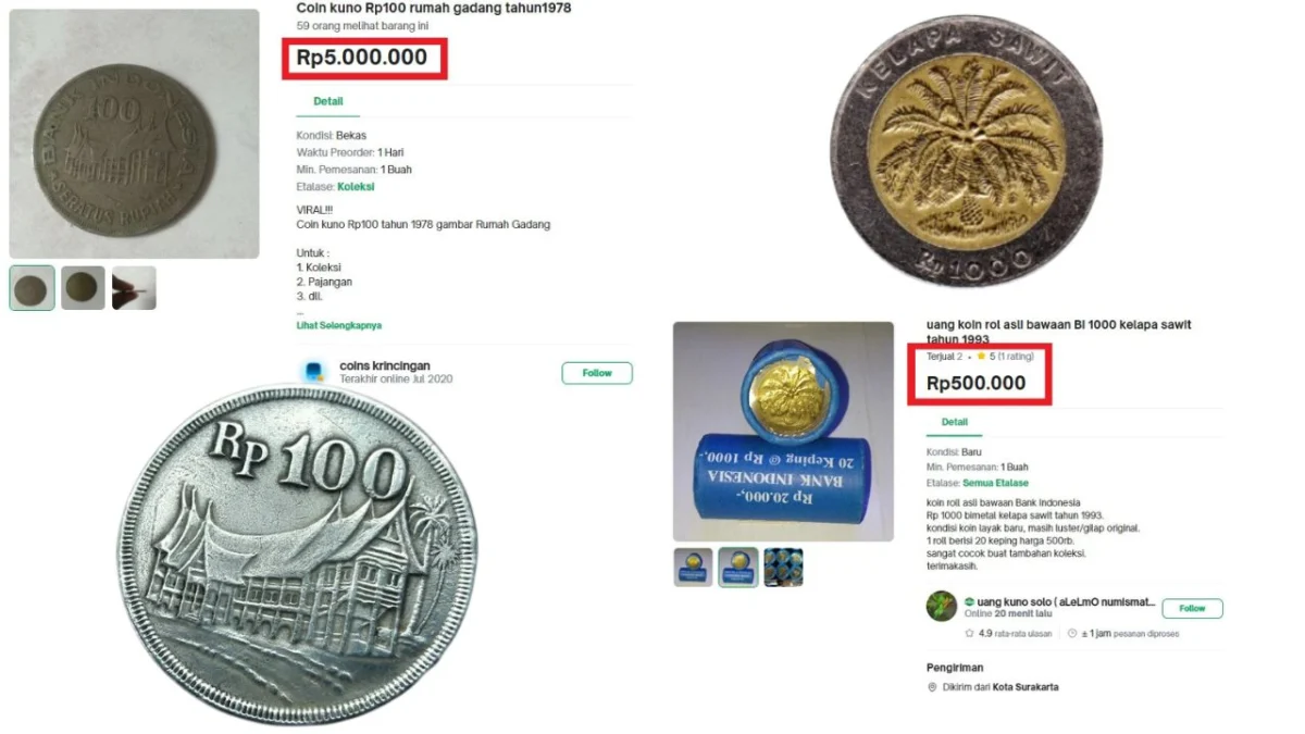 Investor Koin Kuno Sedang Incar 2 Koin Kuno ini, Tembus Di Hargai Rp20 Juta Perkeping