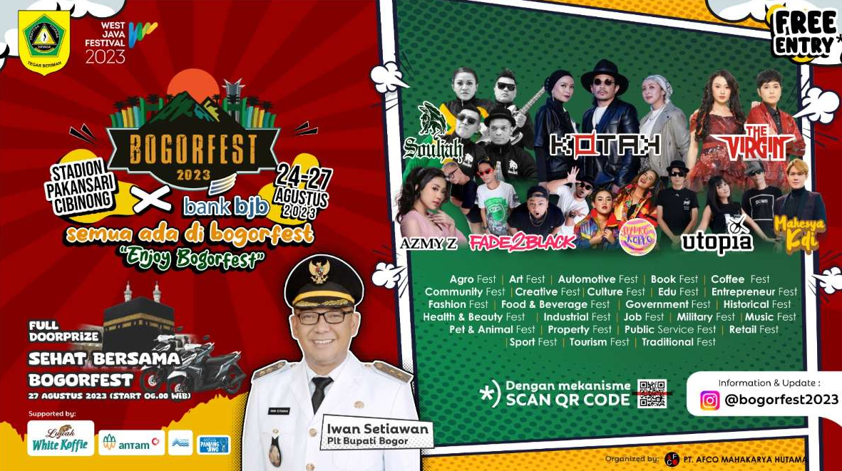 Targetkan 40 Ribu Pengunjung Untuk Bogor Fest 2023 akan Digelar