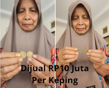 Yayuk warga Kabupaten Jombang jual koin kuno Rp10 juta per keping