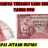  Deretan Harga Terbaru Uang Kuno Rp 5000 Tahun 1958 Capai Jutaan Rupiah