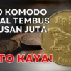 Auto Kaya! Uang Logam Legendaris Rp50 Komodo Dijual Tembus Ratusan Juta, Cek Disini