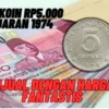 Sedang Dicari Kolektor! Uang Koin Rp5.000 Keluaran 1974 Dijual Dengan Harga Fantastis