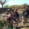 H Memo Hermawan mengunjungi korban kebakaran di Desa Sirnajaya Kecamatan Pasirwangi