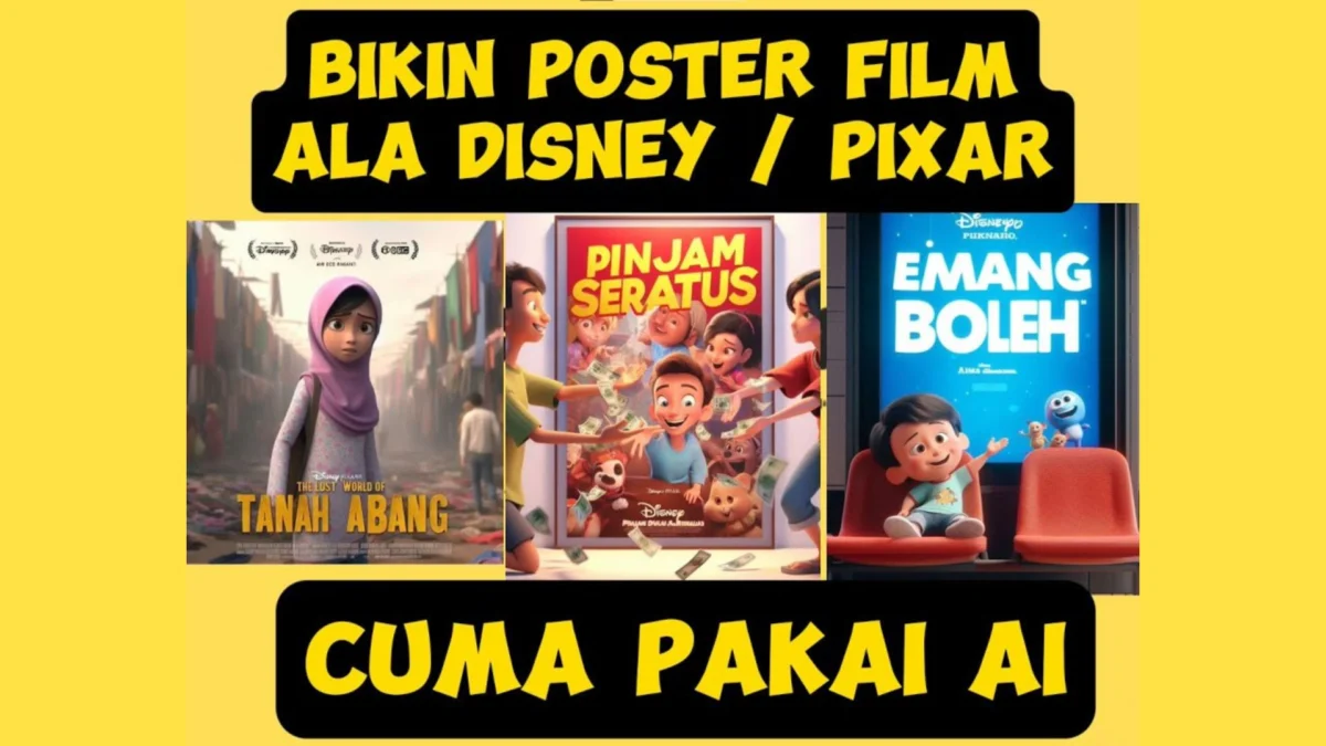 Viral di Medsos! Cara Membuat Poster ala Disney Pixar Pakai AI