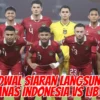 Jadwal Siaran Langsung Timnas Indonesia vs Libya Malam Ini di Indosiar