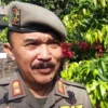 Kepala Satuan Polisi Pamong Praja, Kabupaten Garut, Usep Basuki Eko, saat diwawancarai oleh sejumlah awak media, di Lapang Setda Pemkab Garut. Senin 8 Januari 2024.