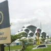 Area parkir Majid Raya Al-Jabbar, Gedebage, Kota Bandung. (Pandu Muslim/Jabar Ekspres)