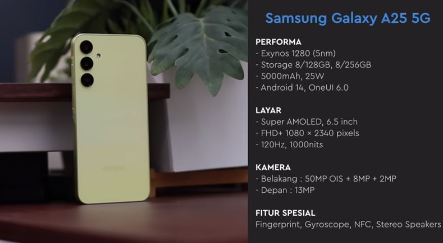 Beginilah Samsung A25 5G Layak di Beli, Segera Intip Spesiifikasinya Sekarang