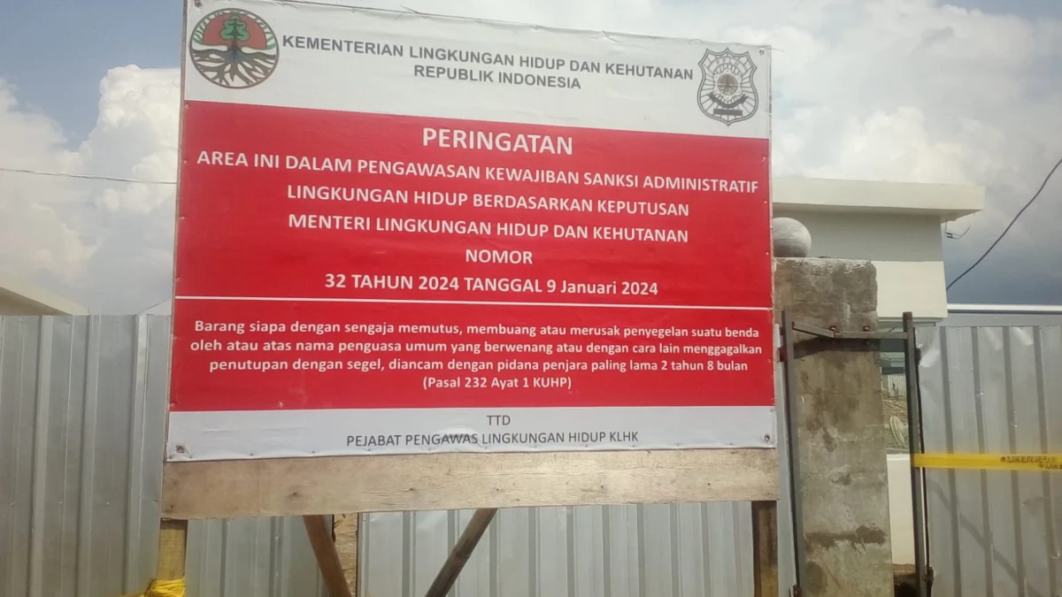 Pabrik Alas Kaki di Cibatu Garut Disegel Kementerian LHK