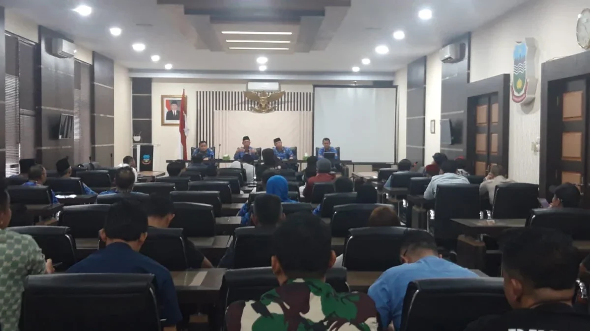 Perwakilan PKL Garut saat audensi dengan Sekda Garut, Nurdin Yana, Senin 18 Maret 2024.