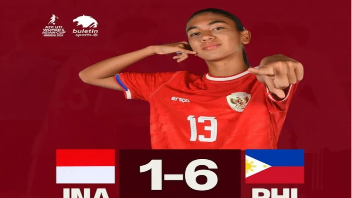 Claudia Sumbang Gol Spektakuler Namun Timnas Putri U-17 Indonesia Tumbang 1-6 dari Filipina